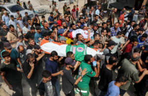 Gaza mourns six journalists killed in Israeli attack Gaza